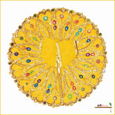 Shaneel Jarkan Stone Work Yellow Laddu Poshak